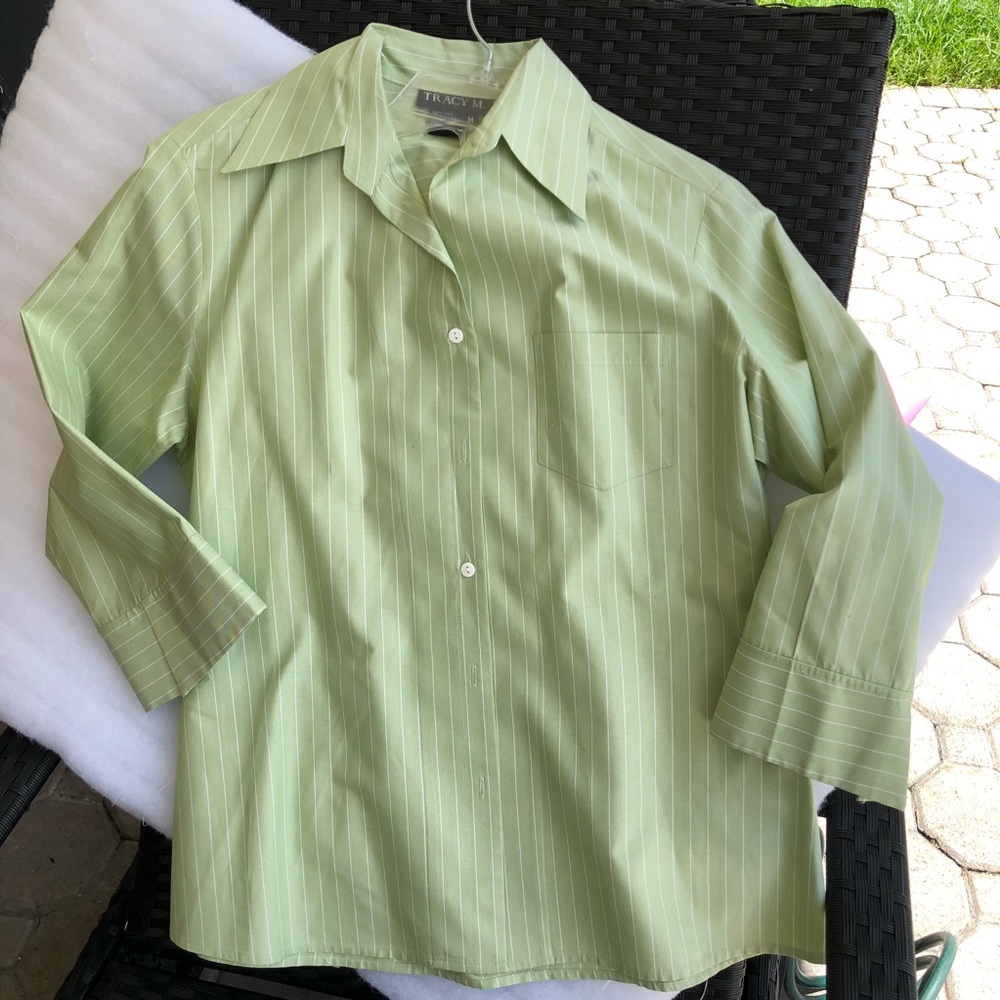 Tracy M. Green striped button down